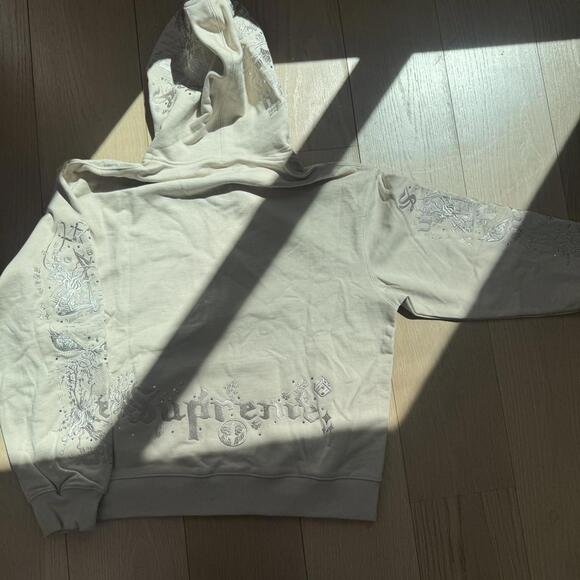 Supreme AOI Zip Up Cream Hoodie